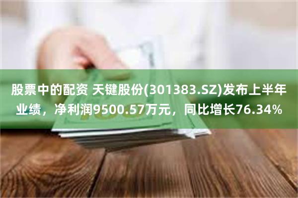 股票中的配资 天键股份(301383.SZ)发布上半年业绩，