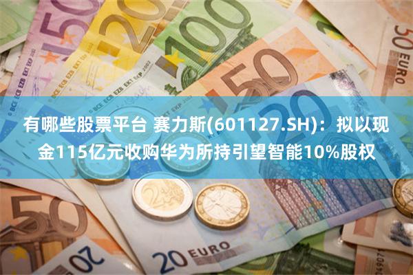 有哪些股票平台 赛力斯(601127.SH)：拟以现金115