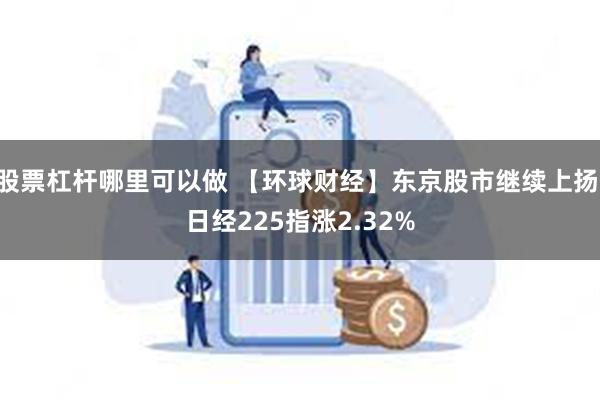 股票杠杆哪里可以做 【环球财经】东京股市继续上扬 日经225