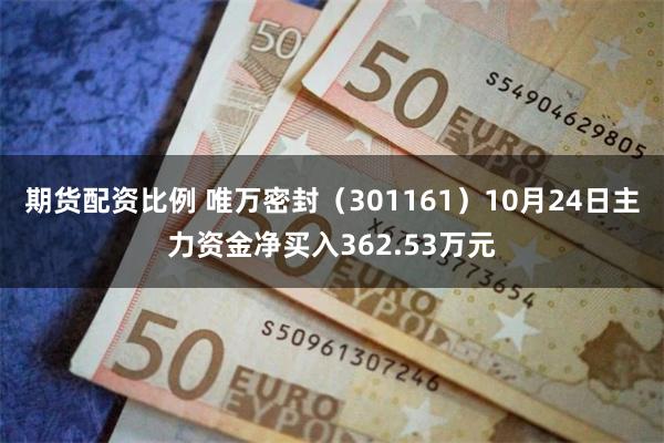 期货配资比例 唯万密封（301161）10月24日主力资金净