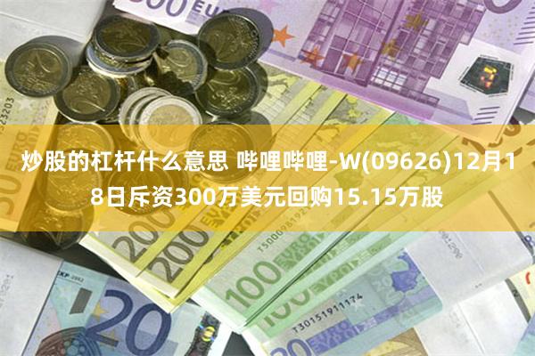 炒股的杠杆什么意思 哔哩哔哩-W(09626)12月18日斥