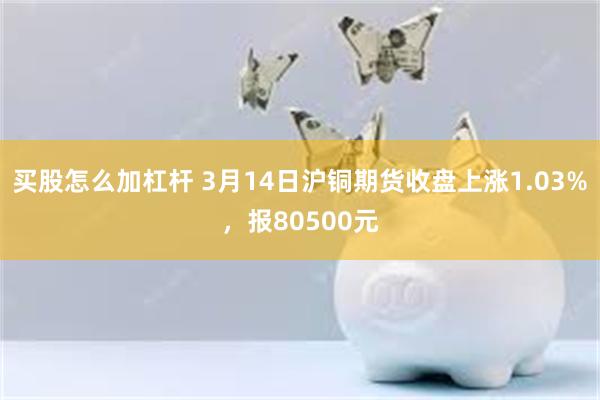 买股怎么加杠杆 3月14日沪铜期货收盘上涨1.03%，报80