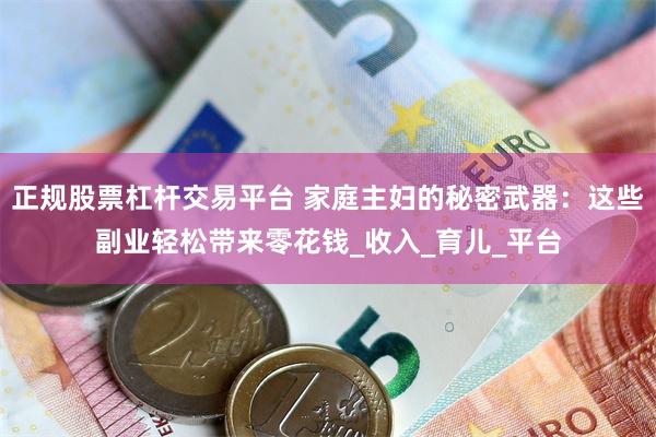 正规股票杠杆交易平台 家庭主妇的秘密武器：这些副业轻松带来零