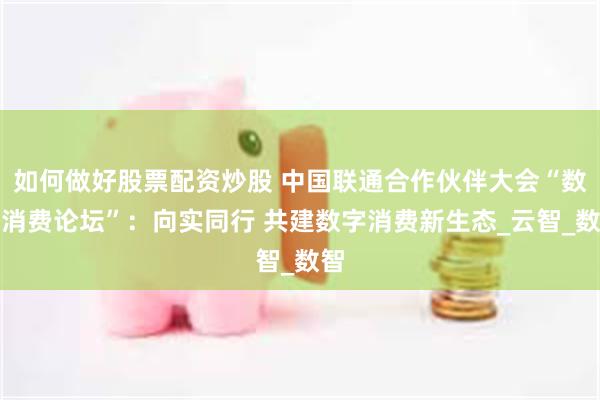 如何做好股票配资炒股 中国联通合作伙伴大会“数字消费论坛”：