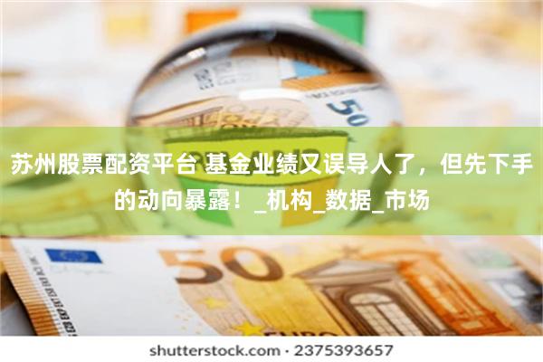 苏州股票配资平台 基金业绩又误导人了，但先下手的动向暴露！_